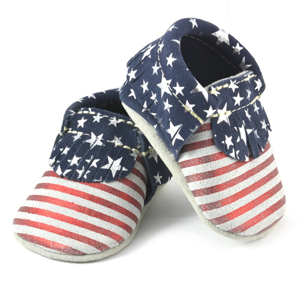 American Flag Baby Shoes Moccasins by First Steps